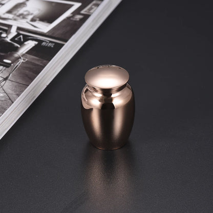 Christmas Gift Human 45x70mm Lovely Custom Jewelry Pet Souvenirs Aluminum Alloy Funeral Urn for Ashes- Rabbit and Moon