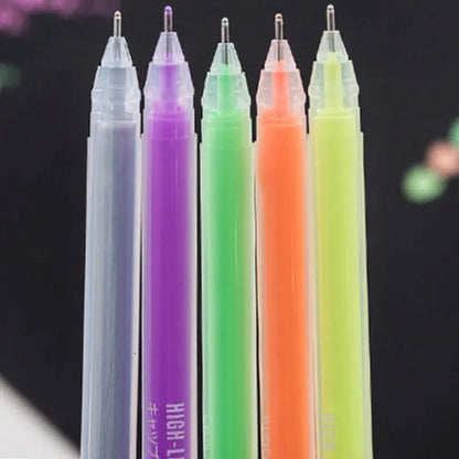 9Pc Pen+1pc Notebook Set 2025 Sketchbook Diary for Graffiti Soft Cover Black Paper Sketch Book Notebook Office School Supplies
