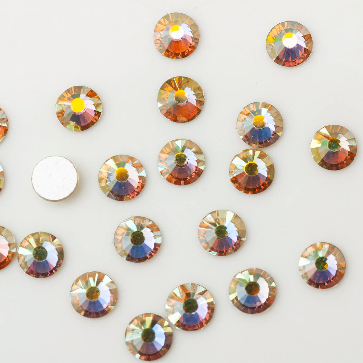 YANRUO 2058NoHF All Color SS16-SS30 Non Hot Fix Sewing Rhinestones Glass Crystal 3D Nail Art Rhinestones For Dress Clothes