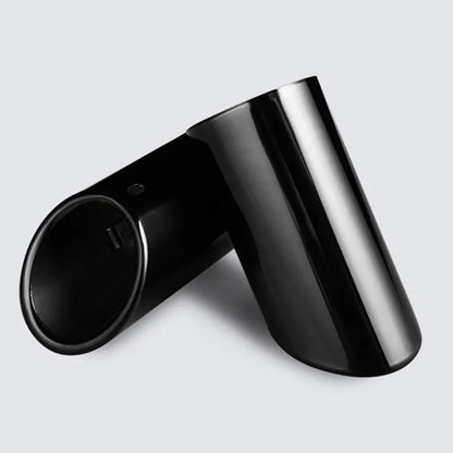 DSYCAR 1Pair Chrome Plating Stainless Steel Car Exhaust Muffler Tip Pipes Covers, Universal Car Accessories