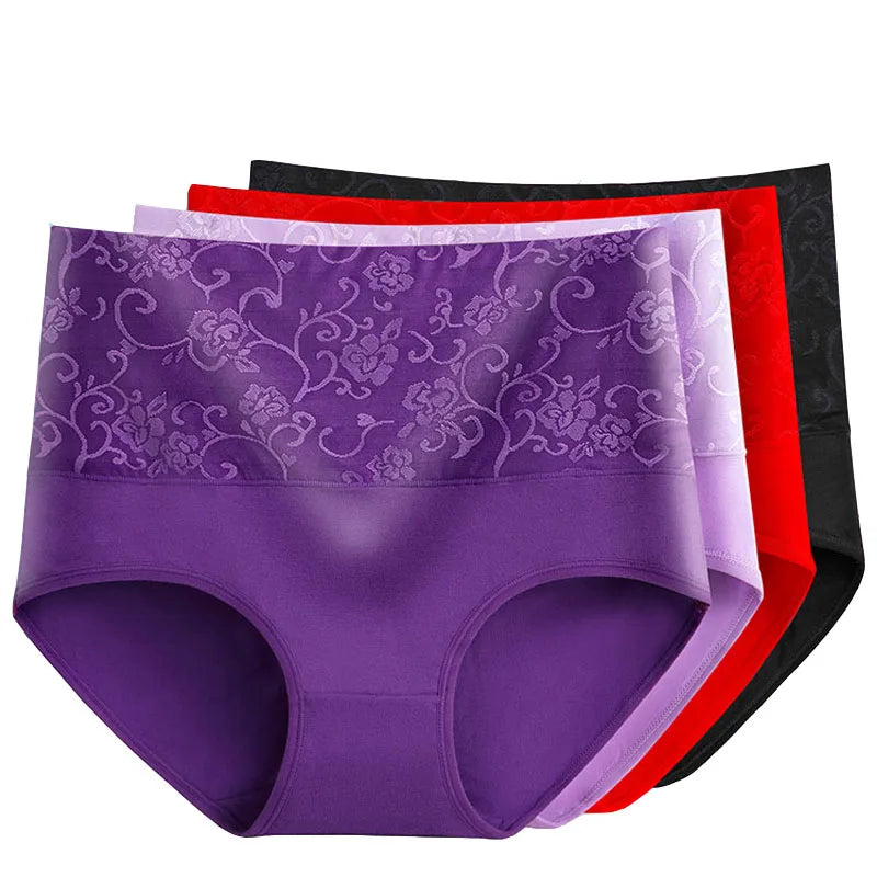 Plus Size Panties Women's High Waist Abdominal Underwear Cotton Seamless Briefs Girls Underpant Sexy Lingeries for Female L-5XL