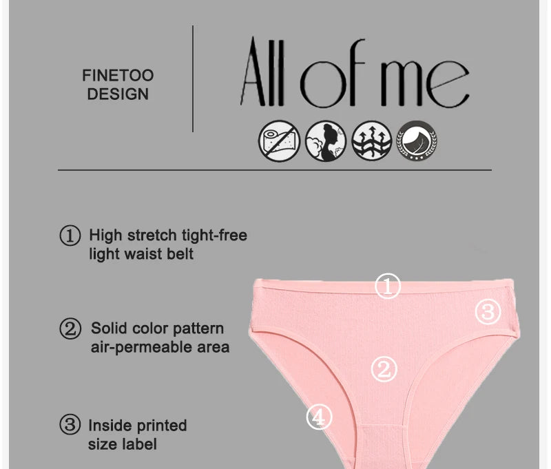 Cotton Panties Jacquard Design Pattern Women Panties Underwear Sexy Female Lingerie Briefs Solid Color Intimate Pantys for Woman