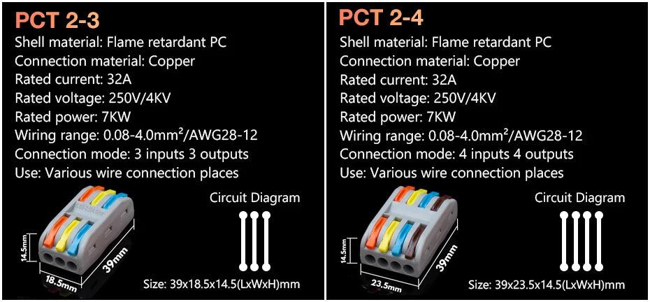 Trianglelab Mini Fast Wire Cable Connectors High Quality Cable Plug Line Connector Heater Thermistor MOTOR Line Extension