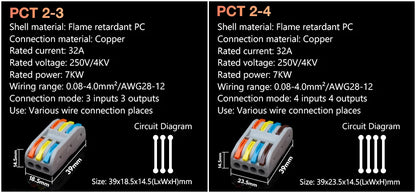 Trianglelab Mini Fast Wire Cable Connectors High Quality Cable Plug Line Connector Heater Thermistor MOTOR Line Extension