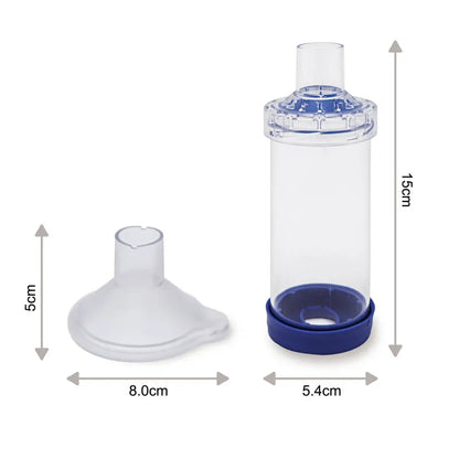 PVC Aerosol Chamber Cat Portable Inhaler Spacer With PVC Mask Pet Cats Dog Asthma Medication Feeding Tool Veterinary Approved