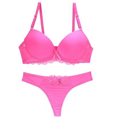 Nouvelle Seamless BCDE Cup Women Underwear Intimates Lace Thongs Lingerie Set Sexy Blue Pink Purple White Bra Panty