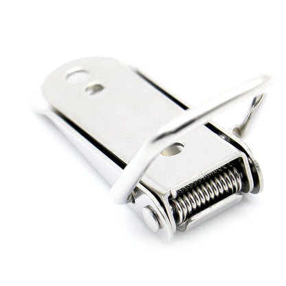 KAK Cabinet Boxes Spring Loaded Latch Catch Toggle Hasp Mild Steel Hasp For Sliding Door Simple Window Hardware Tool Box Lock