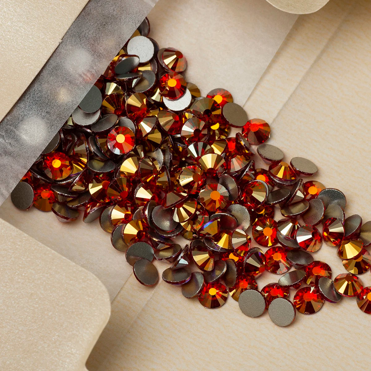 YANRUO 2058NoHF All Color SS16-SS30 Non Hot Fix Sewing Rhinestones Glass Crystal 3D Nail Art Rhinestones For Dress Clothes
