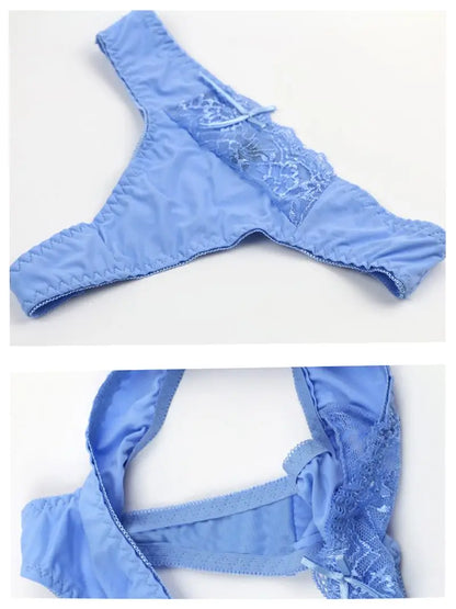 Nouvelle Seamless BCDE Cup Women Underwear Intimates Lace Thongs Lingerie Set Sexy Blue Pink Purple White Bra Panty