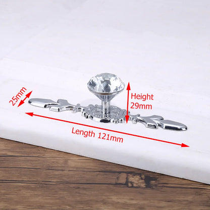 KAK Luxury Diamond Crystal Handles Shoebox Cabinet Handles Closet Door  Drawer Knobs Wardrobe Pulls Pullers With Screws Hardware