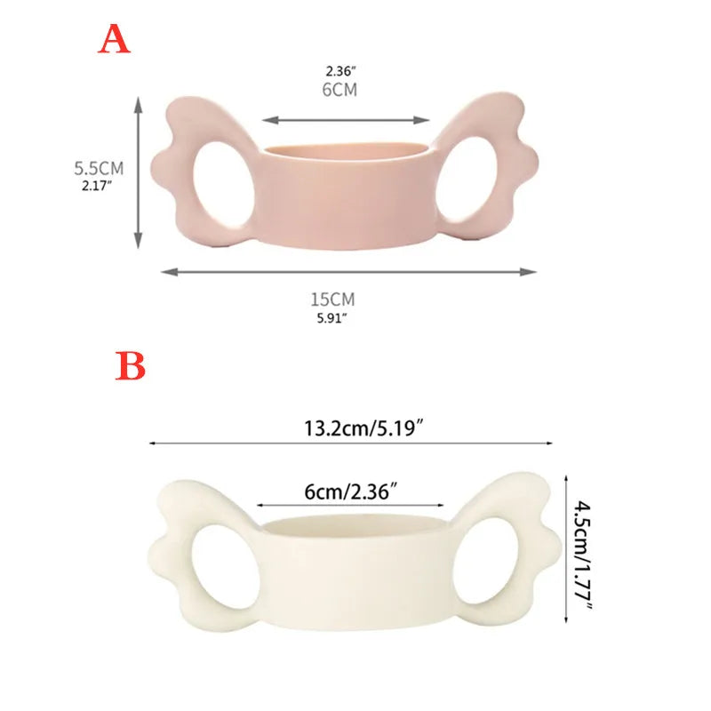 Classic Feeding Bottle Handles Soft Compatible Silicone Baby Nursing Bottles Handles Easy to Carry Handles for Hegen Bottle Size