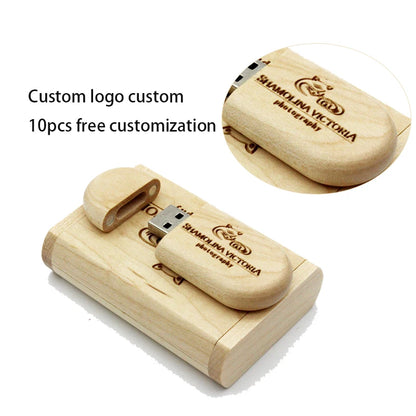 JASTER High Quality Wooden Logo Engrave Wood USB Flash Drive 4GB 8GB 16GB 32GB 64GB Wedding Gift Flash Memory Card Pen Drive