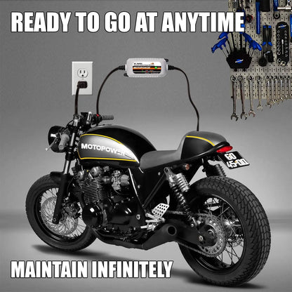 MOTOPOWER MP00205B 12V 1000mA Fully Automatic Battery Charger/Maintainer