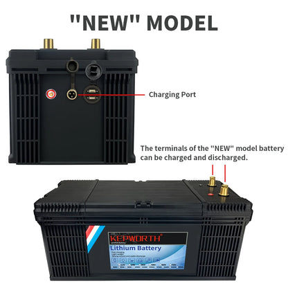 12V/24V LiFePO4 Battery with BMS - 30/50/100/120/135/300Ah for Golf Cart, Solar, RV, EV - Long Lifespan