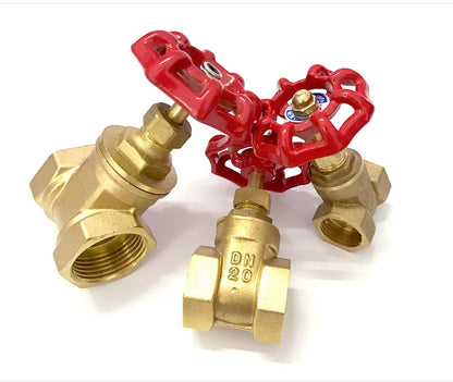 1/2" 3/4" 1" 1-1/4" 1-1/2" 2" inch Brass Gate Valves Water Valve Switch Valve Female Thread Gate Valve