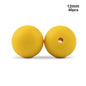 LOFCA 40pcs 12mm Silicone Beads Teething Chew Beads Food Grade Teether Necklace BPA Free Diy Jewelry Baby Teether Toy Pacifier