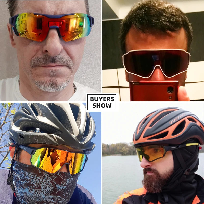 ROCKBROS Polarized Cycling Glasses Bike Polarized Glasses Outdoor Sports MTB Bicycle Sunglasses Goggles Eyewear Myopia Frame