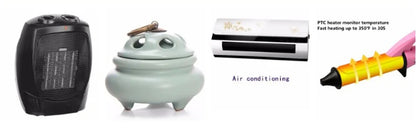 350W 220V Heater 24V DC Fan Thermostatic Electric Heater PTC Fan Heater Heating Element Egg Incubator Heater