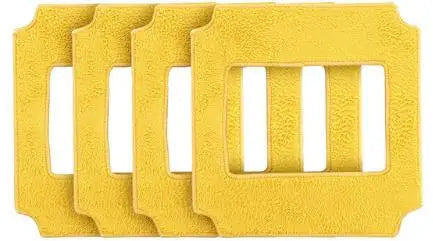 4PCS Yellow Mops Clean Clothes for Robot Window Cleaner Win660/RL880/RL1188/QHC004/RL2988/RL3988/RL3325/RL1788