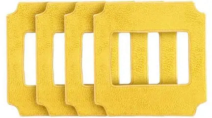 4PCS Yellow Mops Clean Clothes for Robot Window Cleaner Win660/RL880/RL1188/QHC004/RL2988/RL3988/RL3325/RL1788