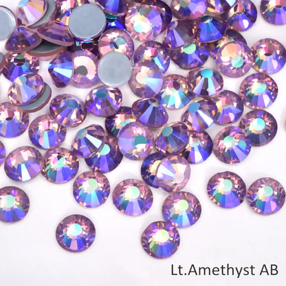 Oleeya стразы Better DMC Hotfix Rhinestone Iron On Strass High Quality Flatback Glass Crystal AB For DIY Wedding Y2792