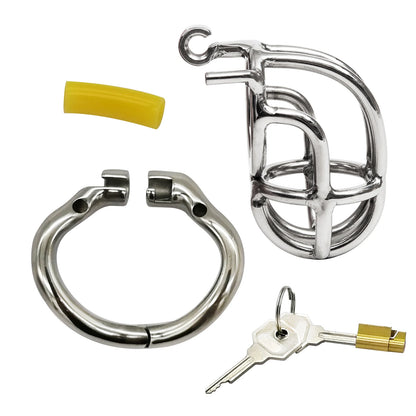 Ergonomic Stainless Steel Stealth Lock Male Chastity Device,Cock Cage,Penis Lock,Cock Ring,Chastity Belt,S056