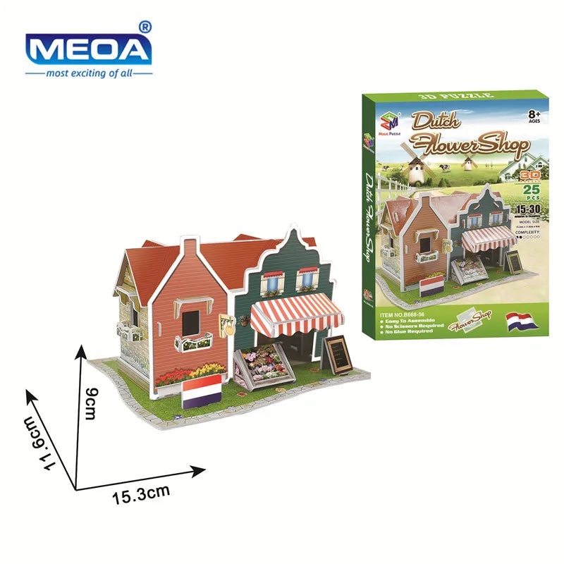 40 Style World Famous Architecture Building 3D Puzzle Model Construction 3D Jigsaw Puzzle Toys For Kids Christmas Gift