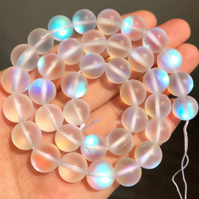 Natural Stone Beads Frost Dark Blue Cracked Dream Fire Dragon Veins Agates Beads For Jewelry Making DIY Bracelet 15‘’ 6/8/10mm