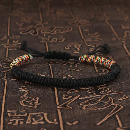 Tibetan Buddhist Bracelet Unisex Handmade Braided King Kong Knot Colorful String Bracelets for Women Men Lovers Lucky Jewelry