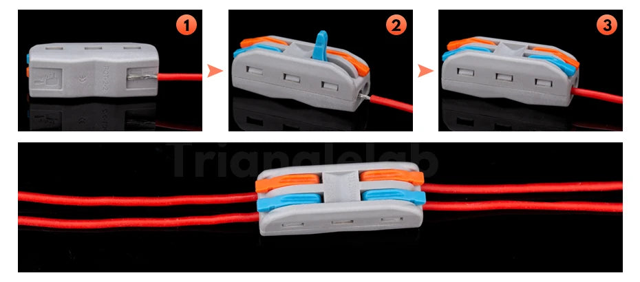 Trianglelab Mini Fast Wire Cable Connectors High Quality Cable Plug Line Connector Heater Thermistor MOTOR Line Extension