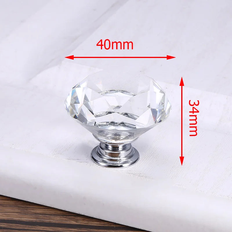 KAK Luxury Diamond Crystal Handles Shoebox Cabinet Handles Closet Door  Drawer Knobs Wardrobe Pulls Pullers With Screws Hardware