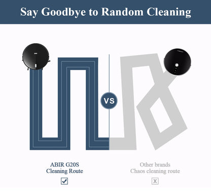 ABIR G20S Robot Vacuum Cleaner,Map Memory,6000Pa Suction,Remote Upgrade, Electric Wet Mop,WIFI APP Smart Floor Washing for Home