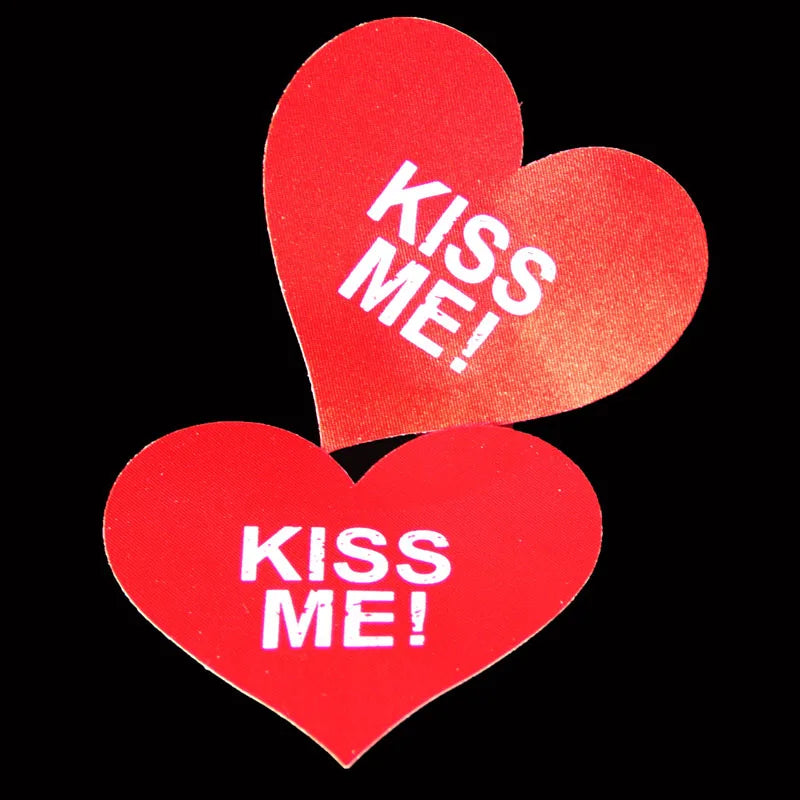 KISS ME Women Sexy Nipple Covers Red Heart Star Cross 5Pairs Adhesive Pads Body Breasts Stickers Milk Paste Chest Paste UnBra
