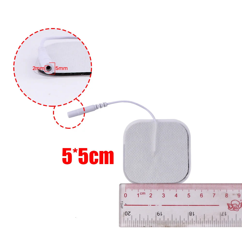 5x5cm 4x4cm Muscle Stimulator Electrode Pads Non-woven Fabric Self Adhesive Replacement Pads for Tens Digital massage Machine