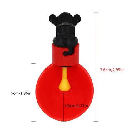 Automatic Chicken Water Feed Drinking Bowl Kit Farm Coop Poultry Waterer Drinking Water Feeder for Chicks Duck Goose Turkey