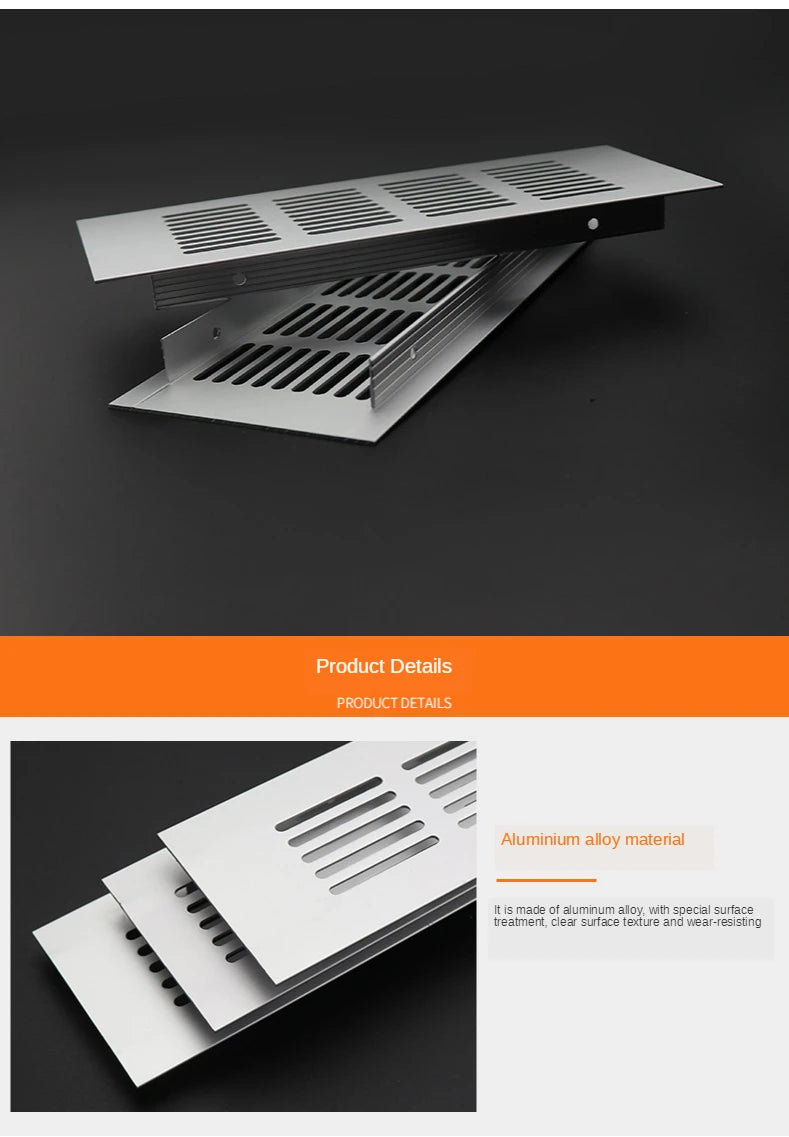 Vents Perforated Sheet Aluminum Air Vent Ventilator Grille Cover Ventilation For Closet Shoe Air Conditioner home Decor cover