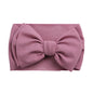 Solid Baby Headband Adjustable Big Bowknot Hair Band Oversize Turban Newborn Headwear For Baby Girls Fashion Hair Accessories