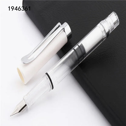 High quality 662 Transparent colour big capacity Fountain Pen Student school office stationery Supplies ink pens