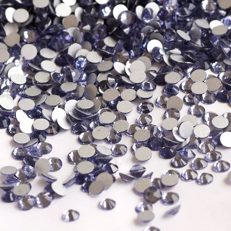 YANRUO 2058NoHF All Color SS16-SS30 Non Hot Fix Sewing Rhinestones Glass Crystal 3D Nail Art Rhinestones For Dress Clothes
