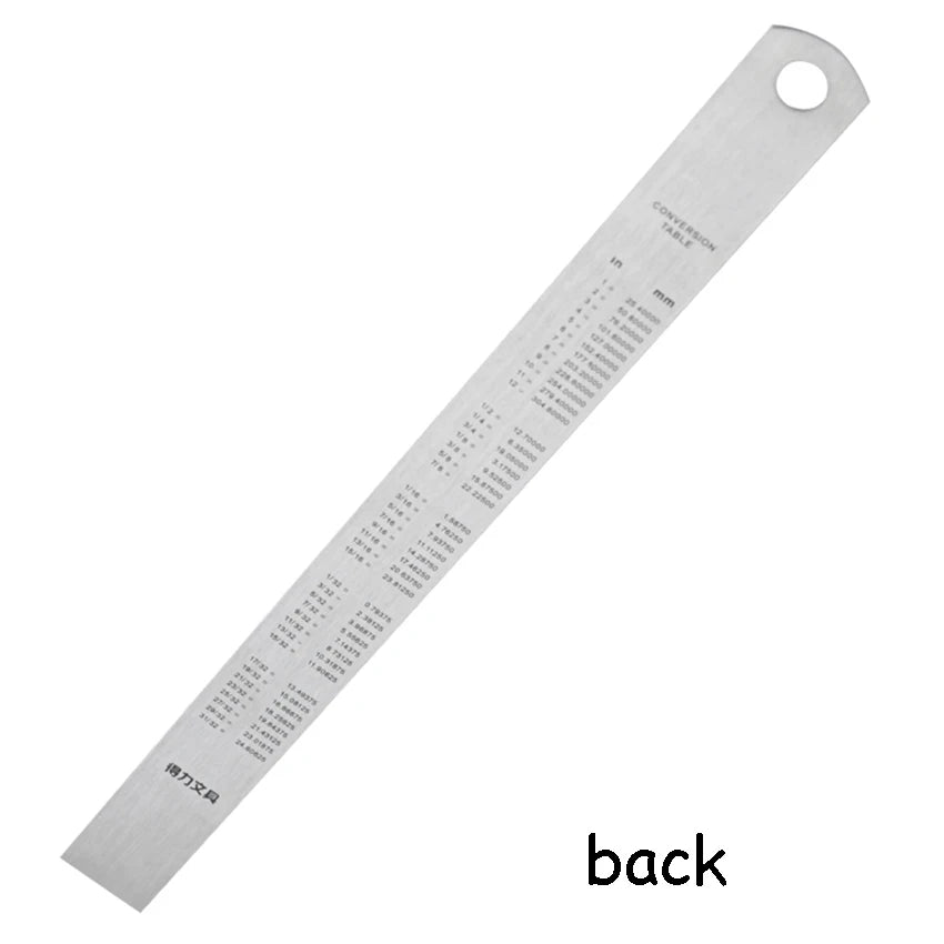 15cm Stainless Steel Measuring Ruler Students Stationery Art Drawing Straight Ruler Designer Engineer Clear Scale Painting Ruler