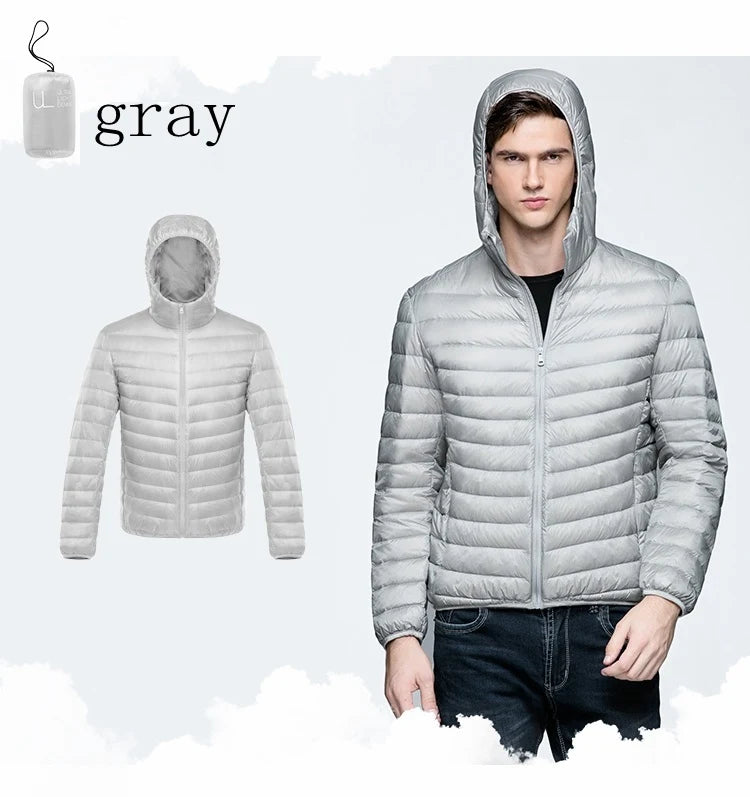 Plus Size Down Coats 10XL 11XL Duck Down Jacket Men Autumn Winter Jacket Men Hooded Waterproof Down Jackets Male Warm Down Coat