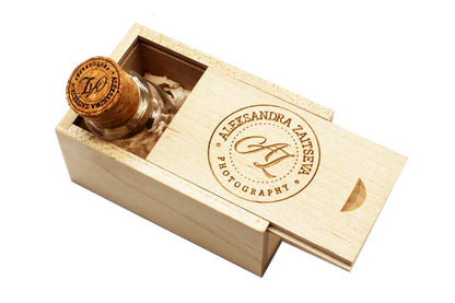 JASTER Glass Drift Bottle With Cork USB Flash Drive (Transparent) Pendrive 4GB 8GB 16GB 32GB 64GB 128GB Fashion Current Gift