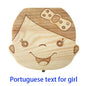 Spanish/English/Portugal/French/Russia Baby Wood Tooth Box Organizer Milk Teeth Storage Collect Teeth Umbilica Lanugo Save Gifts