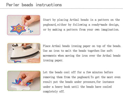 2000PCs/5MM Iron Beads Pixel Puzzle Iron Beads Mix Colors for Kids Hama Beads Perler Beads Diy High Quality Handmade Gift Toy