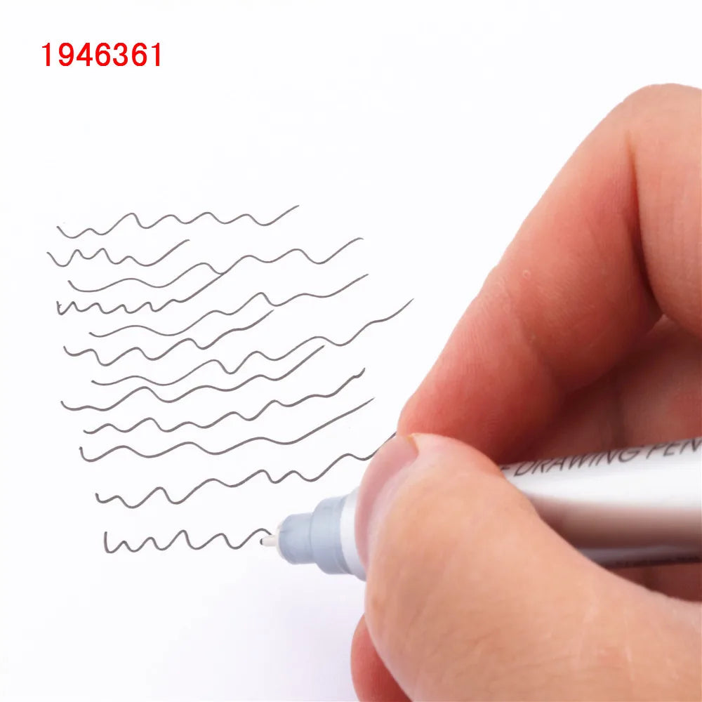 Waterproof Ink Black Micron Neelde Drawing Pen Pigment Fine Line Sketch Markers Pen For Writing Hand-Paint anime Art Supplies