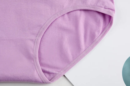 3Pcs/Lot Women's Underwear Plus Size Cotton Panties High Waist Briefs Sexy Lingerie Female Pantys M-5XL Seamless Underpant Girls