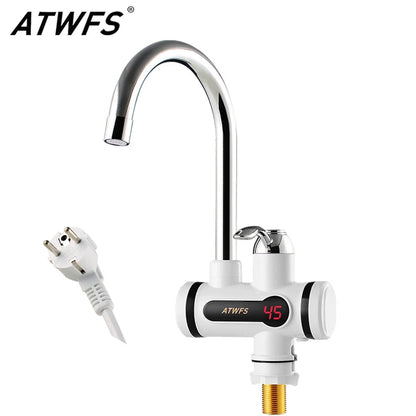 ATWFS elektrinis virtuvinis vandens šildytuvas maišytuvas momentinis karšto vandens maišytuvo šildytuvas šalto šildymo maišytuvas be bako momentinis vandens šildytuvas