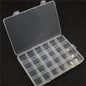 Yidensy 1pcs Square Transparent Plastic Storage Box Case 10/24 Slot Adjustable for Pills Jewelry Beads Earring Case Organizer