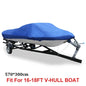 210D Fabric Trailerable Boat Cover 14-22ft Waterproof Anti-UV Protector Fishing Speedboat V-shape Canvas For Boat Cover Tent
