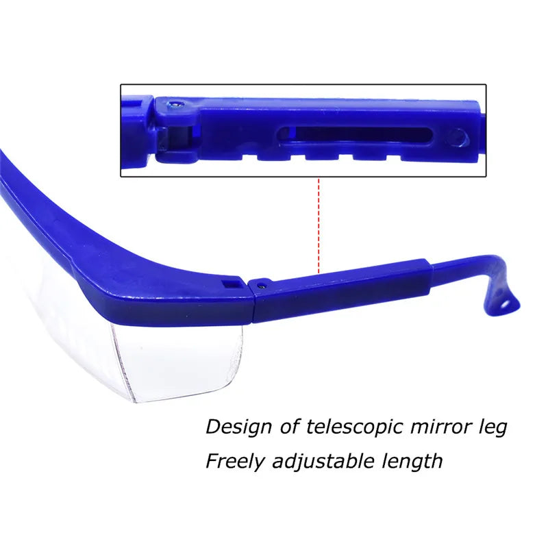 Dentist Glasses Dental Blue Protective Eye Goggles Safety Glasses Frame for Dentists Lab Dental Tools